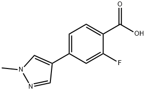 2-fluoro-4-(1-methyl-1H-pyrazol-4-yl)benzoic acid