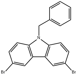 9-Benzyl-3,6-dibromocarbazole