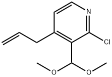 4-Allyl-2-chloro-3-(dimethoxymethyl)pyridine