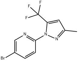 5-Bromo-2-(3-methyl-5-(trifluoromethyl)pyrazol-1-yl)pyridine