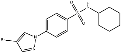 N-Cyclohexyl 4-(4-bromopyrazol-1-yl)benzenesulfonamide