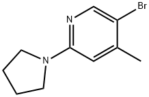 5-Bromo-4-methyl-2-(pyrrolidin-1-yl)pyridine
