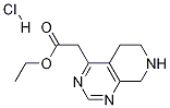 Ethyl 2-(5,6,7,8-tetrahydropyrido[3,4-d]pyrimidin-4-yl)acetate hcl