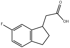 2-(6-Fluoro-2,3-dihydro-1H-inden-1-yl)acetic acid