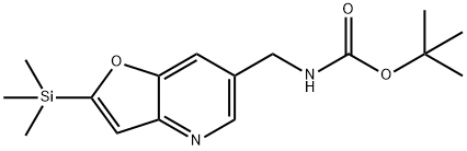 tert-Butyl (2-(trimethylsilyl)furo[3,2-b]pyridin-6-yl)methylcarbamate