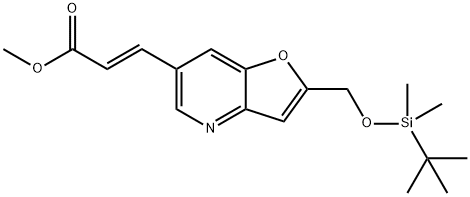 (E)-Methyl 3-(2-((tert-butyldimethylsilyloxy)methyl)furo[3,2-b]pyridin-6-yl)acrylate