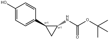 tert-butyl N-[(1R,2S)-rel-2-(4-hydroxyphenyl)cyclopropyl]carbamate
