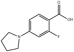2-Fluoro-4-pyrrolidinobenzoic acid