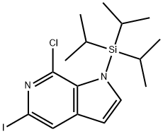 7-Chloro-5-iodo-1-(triisopropylsilyl)-1H-pyrrolo[2,3-c]pyridine