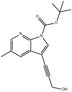 tert-Butyl 3-(3-hydroxyprop-1-ynyl)-5-methyl-1H-pyrrolo[2,3-b]pyridine-1-carboxylate, tech. grade