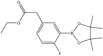 2-Fluoro-5-(ethoxycarbonylmethyl)phenylboronic acid, pinacol ester