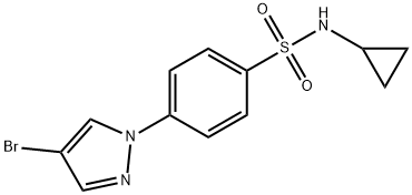 N-Cyclopropyl 4-(4-bromopyrazol-1-yl)benzenesulfonamide