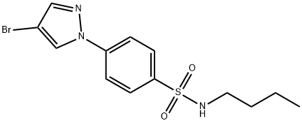 N-Butyl 4-(4-bromopyrazol-1-yl)benzenesulfonamide