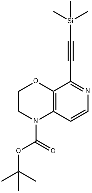 tert-Butyl 5-((trimethylsilyl)ethynyl)-2,3-dihydro-1H-pyrido[3,4-b][1,4]oxazine-1-carboxylate