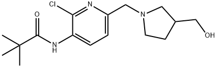 N-(2-Chloro-6-((3-(hydroxymethyl)pyrrolidin-1-yl)methyl)pyridin-3-yl)pivalamide