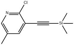 2-Chloro-5-methyl-3-((trimethylsilyl)ethynyl)pyridine