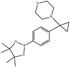 morpholine, 4-[1-[4-(4,4,5,5-tetramethyl-1,3,2-dioxaborolan-2-yl)phenyl]cyclopropyl]-