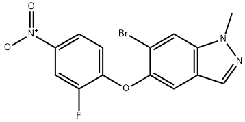 6-bromo-5-(2-fluoro-4-nitrophenoxy)-1-methyl-1H-indazole