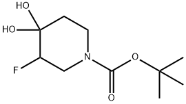 tert-Butyl 3-fluoro-4,4-dihydroxypiperidine-1-carboxylate