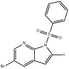 5-Bromo-2-iodo-1-(phenylsulfonyl)-1h-pyrrolo[2,3-b]pyridine