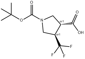 trans-1-[(tert-butoxy)carbonyl]-4-(trifluoromethyl)pyrrolidine-3-carboxylic acid