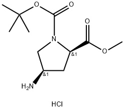 Methyl N-BOC-(2R,4R)-4-Aminopyrrolidine-2-carboxylate HCl