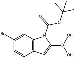 (6-Bromo-1-(tert-butoxycarbonyl)-1H-indol-2-yl)boronic acid