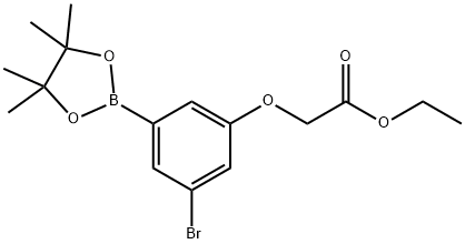 3-Bromo-5-(ethoxycarbonylmethoxy)phenylboronic acid, pinacol ester