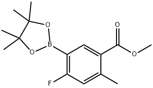 2-Fluoro-5-(methoxycarbonyl)-4-methylphenylboronic acid, pinacol ester