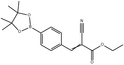 (E)-4-(2-Cyano-3-ethoxy-3-oxoprop-1-enyl)phenylboronic acid, pinacol ester