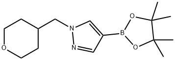 1-((tetrahydro-2H-pyran-4-yl)methyl)-4-(4,4,5,5-tetramethyl-1,3,2-dioxaborolan-2-yl)-1H-pyrazole
