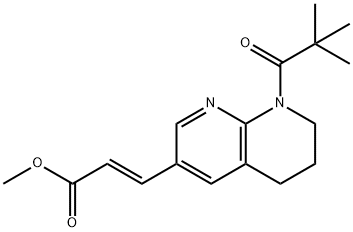 (E)-Methyl 3-(8-pivaloyl-5,6,7,8-tetrahydro-1,8-naphthyridin-3-yl)acrylate