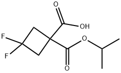 3,3-difluoro-1-[(propan-2-yloxy)carbonyl]cyclobutane-1-carboxylic acid