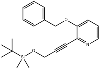3-(Benzyloxy)-2-(3-((tert-butyldimethylsilyl)oxy)prop-1-yn-1-yl)pyridine
