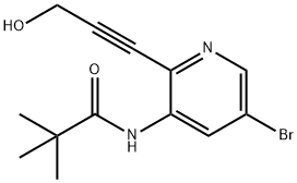N-(5-Bromo-2-(3-hydroxyprop-1-yn-1-yl)pyridin-3-yl)pivalamide
