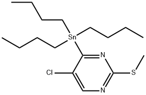 5-Chloro-2-(methylthio)-4-(tributylstannyl)pyrimidine