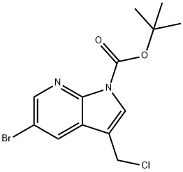 tert-butyl 5-bromo-3-(chloromethyl)-1H-pyrrolo[2,3-b]pyridine-1-carboxylate