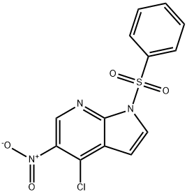 1-(benzenesulfonyl)-4-chloro-5-nitro-1H-pyrrolo[2,3-b]pyridine