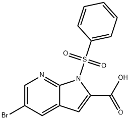 5-Bromo-1-(phenylsulfonyl)-1h-pyrrolo-[2,3-b]pyridine-2-carboxylic acid