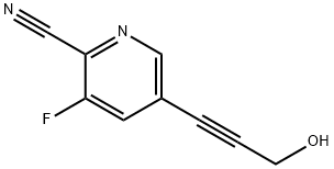 3-Fluoro-5-(3-hydroxyprop-1-yn-1-yl)-picolinonitrile