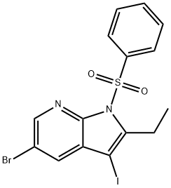 5-Bromo-2-ethyl-3-iodo-1-(phenylsulfonyl)-1H-pyrrolo[2,3-b]pyridine
