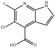 5-Chloro-6-iodo-1h-pyrrolo[2,3-b]pyridine-4-carboxylic acid