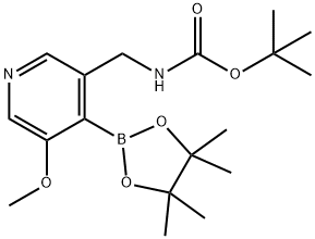 tert-Butyl (5-methoxy-4-(4,4,5,5-tetramethyl-1,3,2-dioxaborolan-2-yl)pyridin-3-yl)methylcarbamate