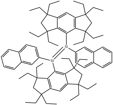 (E)-1,2-Bis(2-naphthyl)-1,2-bis(1,1,3,3,5,5,7,7-octaethyl-1,2,3,5,6,7-hexahydro-s-indacen-4-yl)disilene
