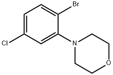 1-Bromo-4-chloro-2-morpholinobenzene