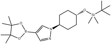 1-[trans-4-[(tert-butyldimethylsilyl)oxy]cyclohexyl]-4-(4,4,5,5-tetramethyl-1,3,2-dioxaborolan-2-yl)-1H-pyrazole