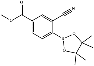 methyl 3-cyano-4-(tetramethyl-1,3,2-dioxaborolan-2-yl)benzoate