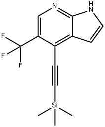 5-(Trifluoromethyl)-4-((trimethylsilyl)ethynyl)-1H-pyrrolo[2,3-b]pyridine