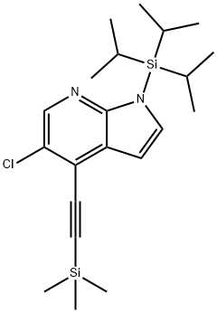 5-Chloro-1-(triisopropylsilyl)-4-((trimethylsilyl)-ethynyl)-1h-pyrrolo[2,3-b]pyridine