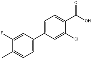 2-Chloro-4-(3-fluoro-4-methylphenyl)benzoic acid